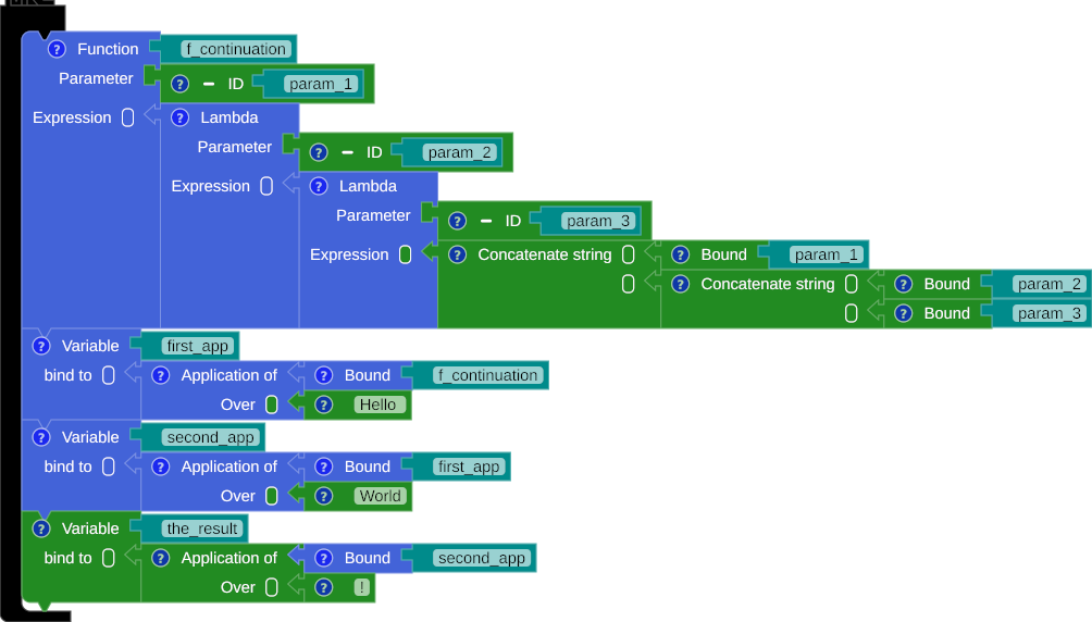 Return a function workspace