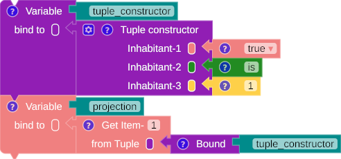 Tuple projection workspace