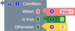The completed block type-suggestion